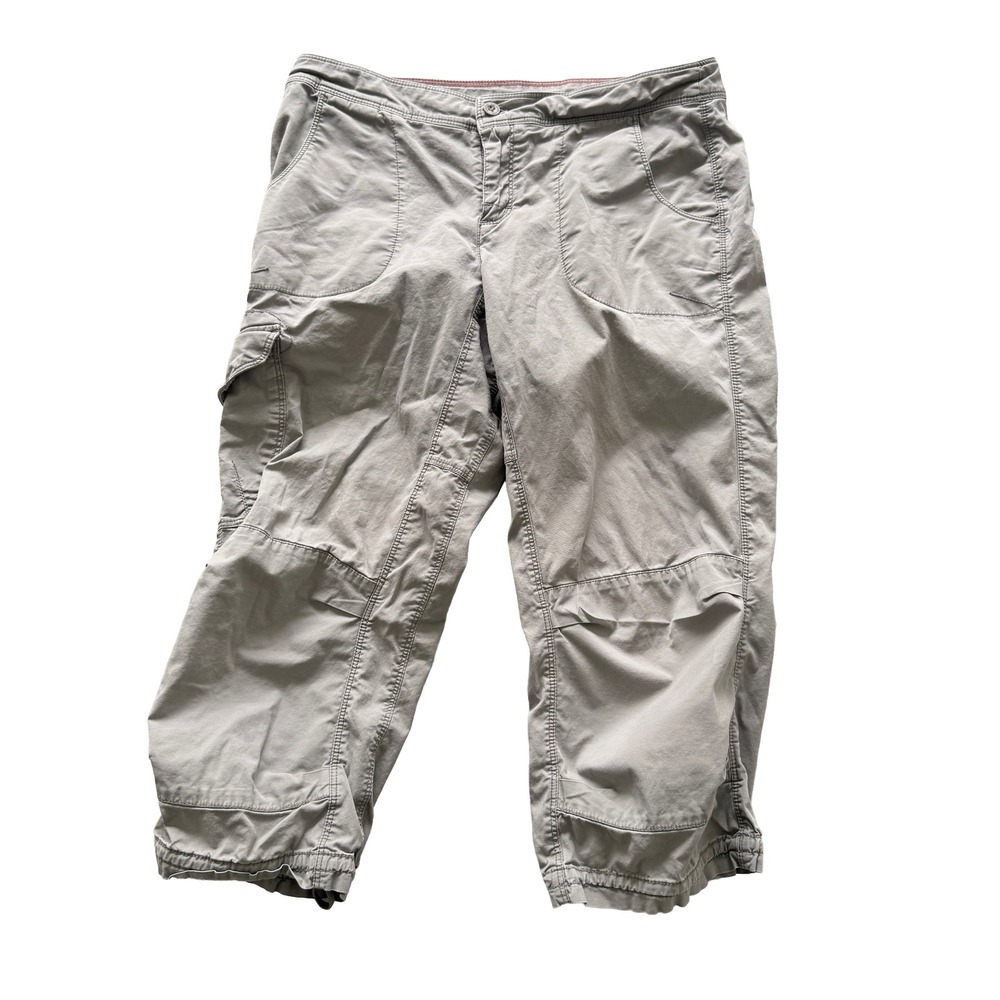 The North Face Womens Cargo Capri Pants Khaki Tan Hiking Outdoor Size 6